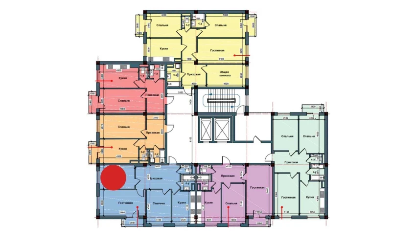 3-комнатная квартира 87.2 м²  4/10 этаж | Жилой комплекс NUR BARAKA