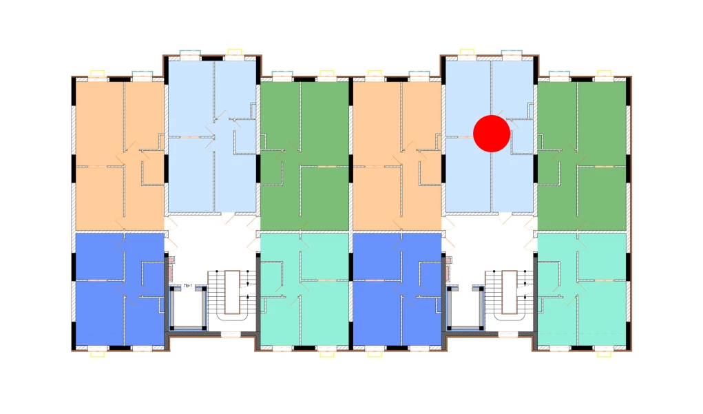 2-комнатная квартира 67.5 м²  9/9 этаж