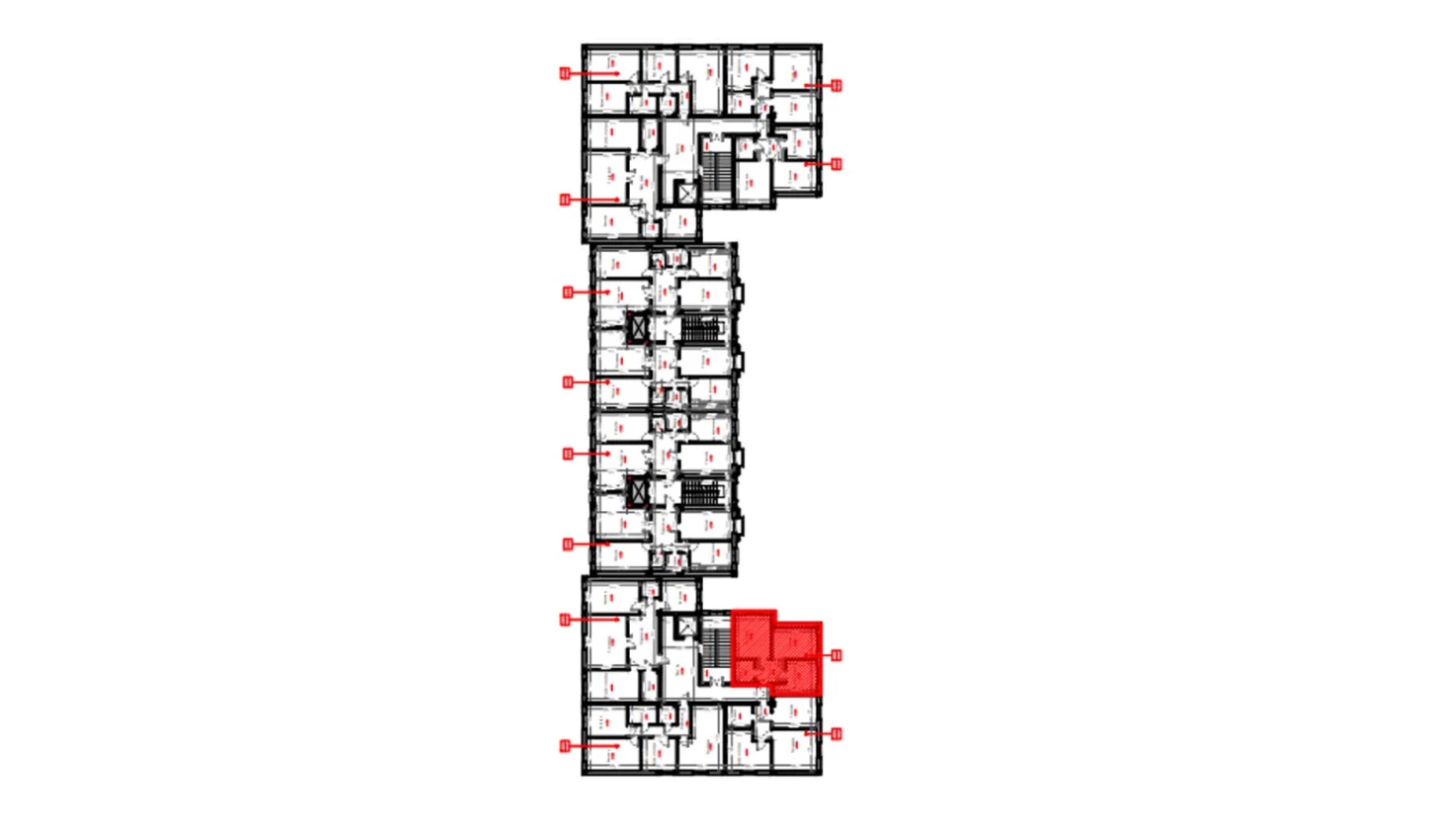 2-xonali xonadon 48.5 m²  7/7 qavat