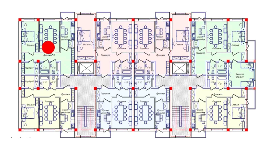 5-комнатная квартира 127.12 м²  7/7 этаж