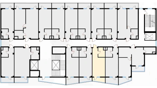 1-xonali xonadon 28.28 m²  4/7 qavat | Bochka Resort Turar-joy majmuasi