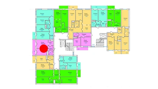 2-комнатная квартира 45.33 м²  2/9 этаж | Жилой комплекс PROVANS