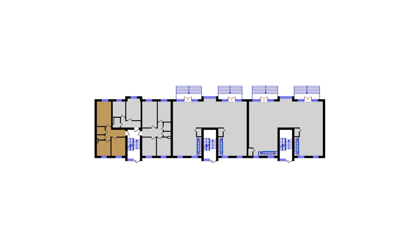 2-комнатная квартира 52.82 м²  1/1 этаж