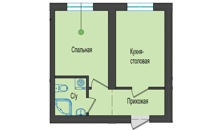 1-xonali xonadon 31.08 m²  3/5 qavat | Shahri Kitob City Turar-joy majmuasi