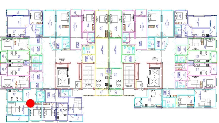 2-комнатная квартира 61.56 м²  2/2 этаж