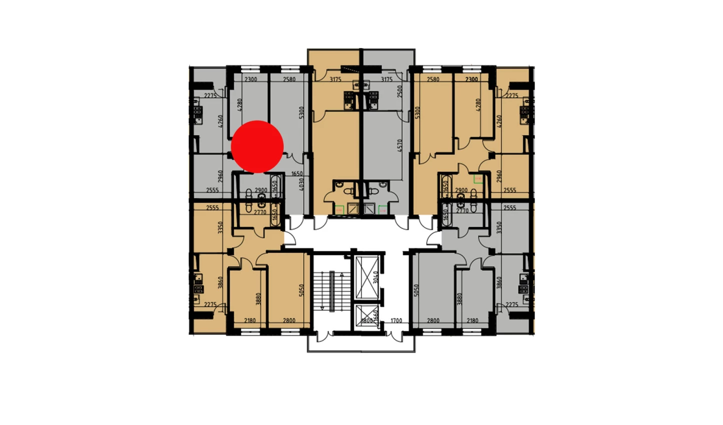 2-комнатная квартира 60.35 м²  10/10 этаж