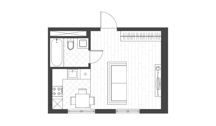 1-xonali xonadon 28.57 m²  11/11 qavat