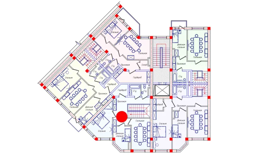 2-xonali xonadon 65 m²  4/4 qavat