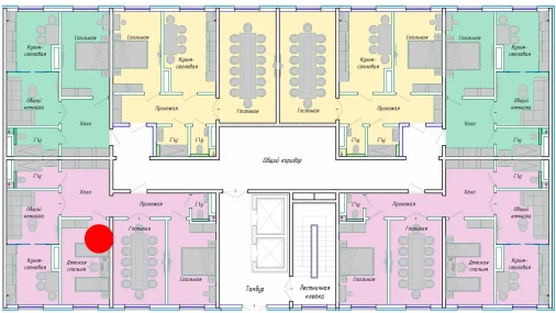 4-xonali xonadon 90.54 m²  1/12 qavat | SERGELI CITY Turar-joy majmuasi