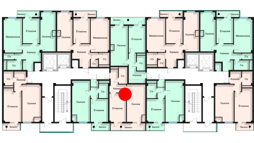 1-комнатная квартира 52.01 м²  10/10 этаж