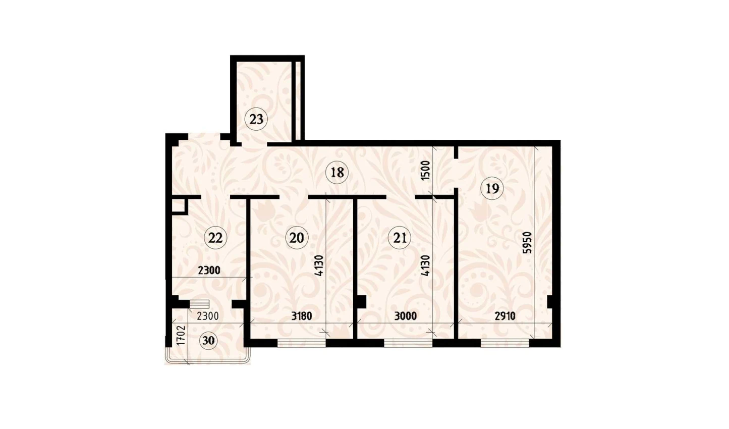 3-комнатная квартира 72.36 м²  5/5 этаж