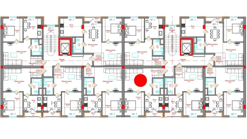 2-xonali xonadon 57.6 m²  5/12 qavat | CHINARA PARK Turar-joy majmuasi