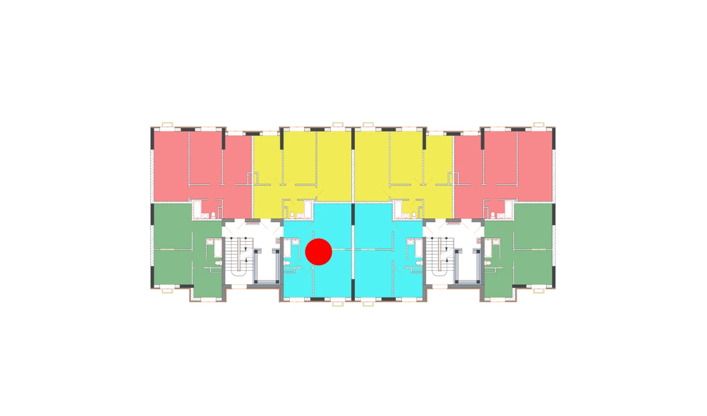 2-комнатная квартира 50 м²  1/1 этаж