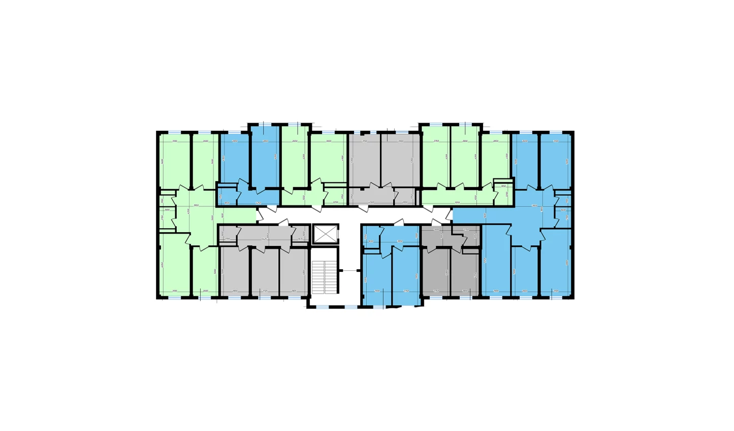 2-комнатная квартира 61.2 м²  10/10 этаж