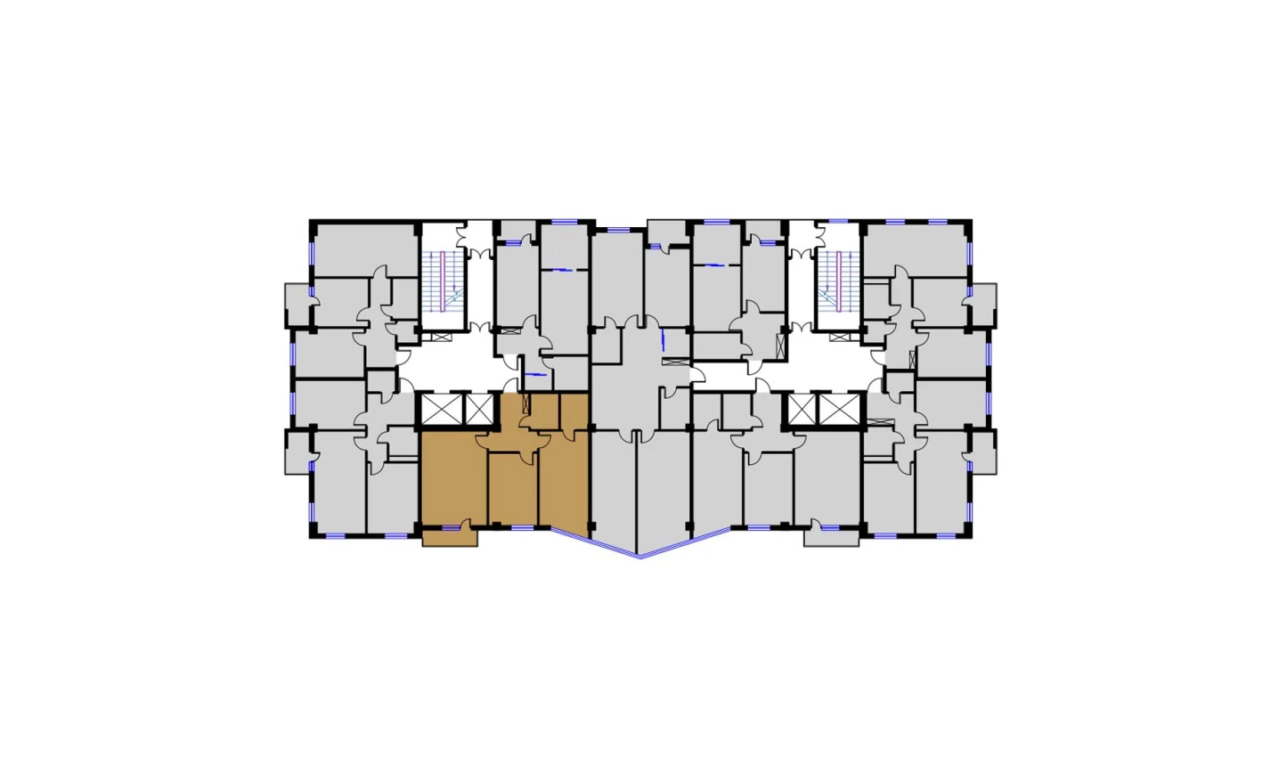 2-комнатная квартира 79.45 м²  4/4 этаж