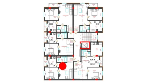 2-xonali xonadon 50.3 m²  6/12 qavat | CHINARA PARK Turar-joy majmuasi