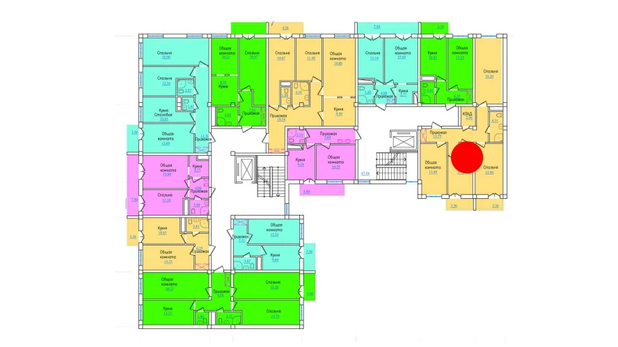 3-xonali xonadon 85.48 m²  6/9 qavat | PROVANS Turar-joy majmuasi