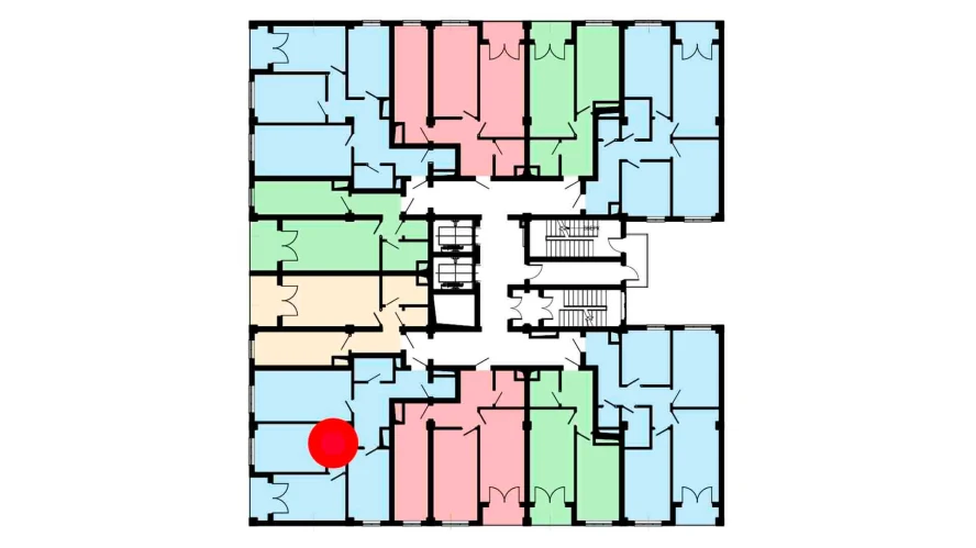 3-комнатная квартира 87.8 м²  6/6 этаж