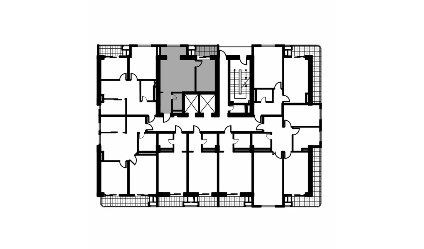 2-комнатная квартира 44.7 м²  9/9 этаж