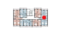 3-комн. квартира 87.84 м²  13/16 этаж | Жилой комплекс SOKIN DIYOR