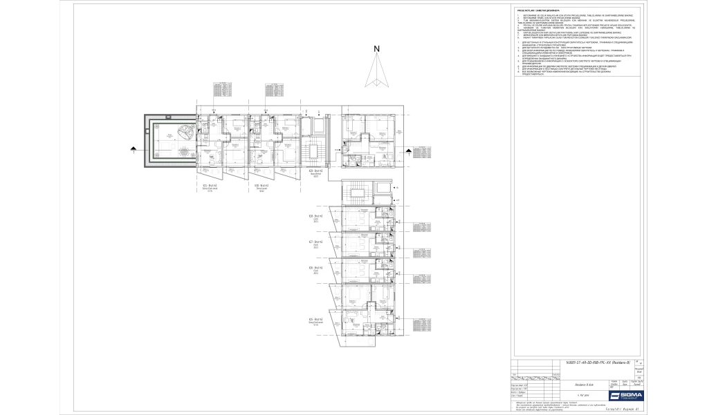 1-xonali xonadon 24.7 m²  4/4 qavat