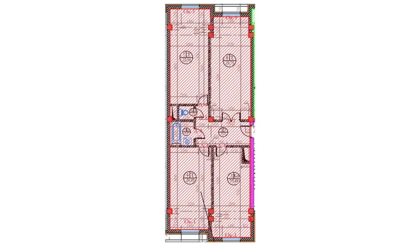 4-xonali xonadon 113.42 m²  8/8 qavat | Ziynat Capital Turar-joy majmuasi