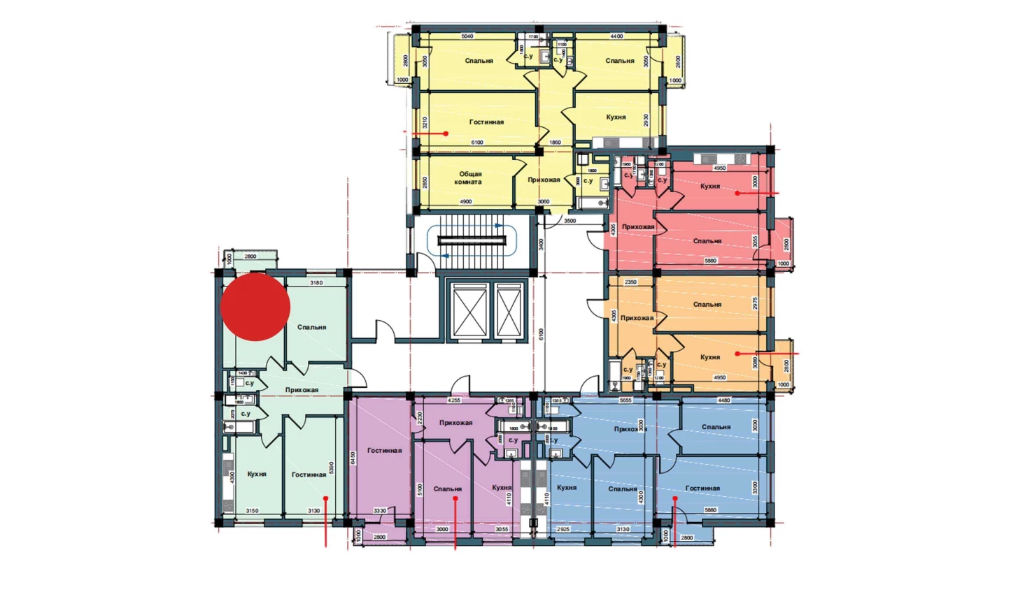 3-xonali xonadon 85.3 m²  3/3 qavat