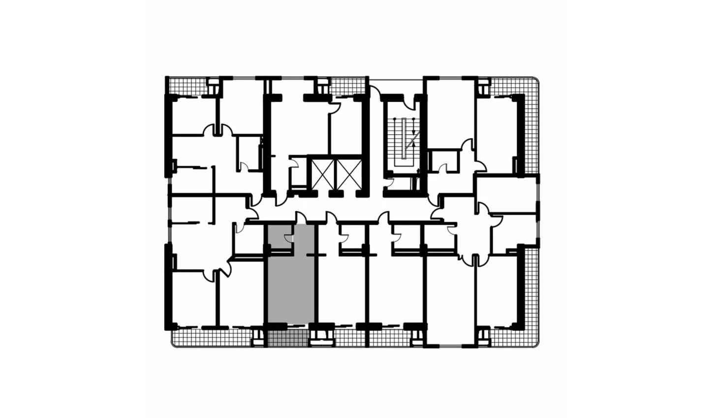 1-xonali xonadon 30.9 m²  12/12 qavat