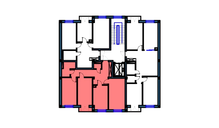 3-xonali xonadon 85 m²  5/9 qavat | KO'KSAROY Turar-joy majmuasi