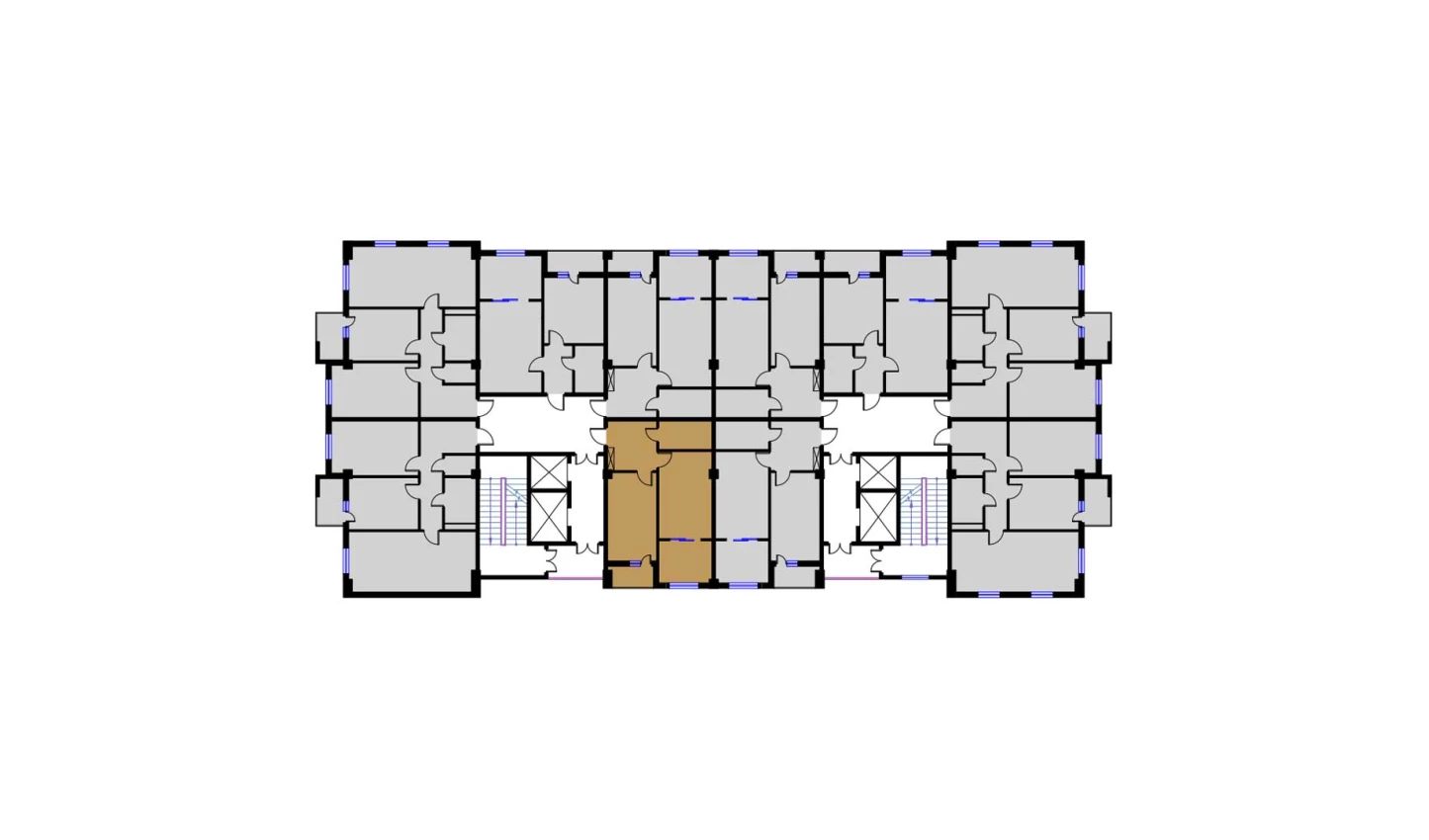 2-комнатная квартира 53.34 м²  11/11 этаж