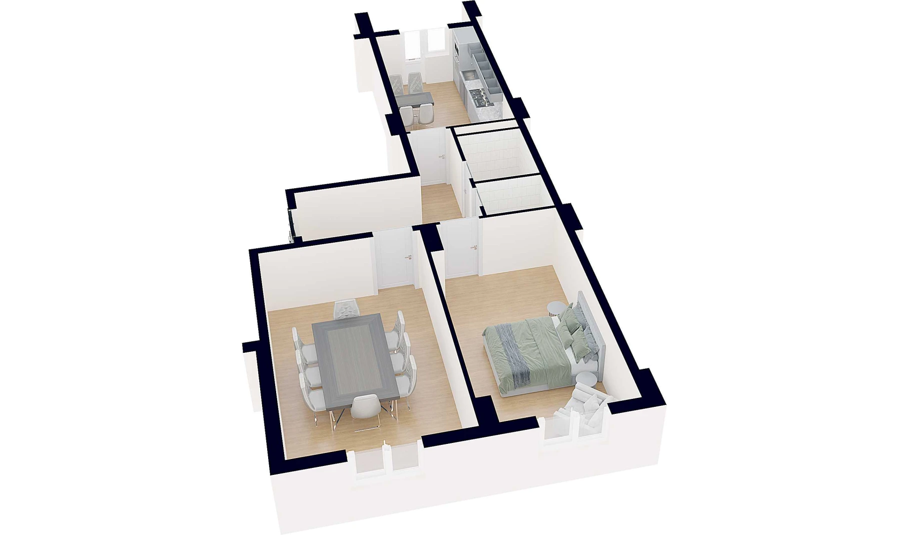 2-комнатная квартира 73.77 м²  8/8 этаж