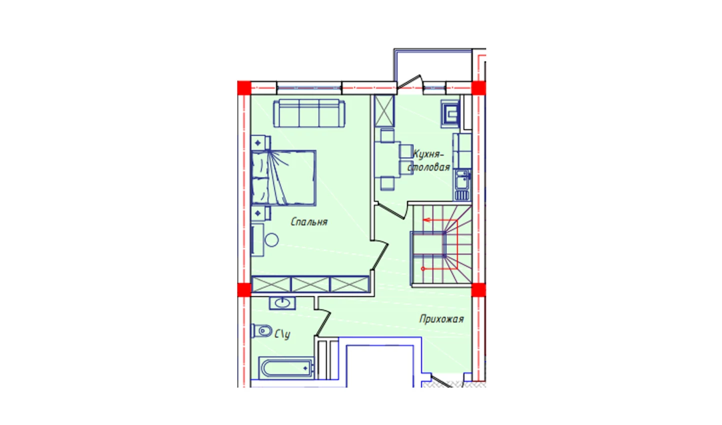 5-комнатная квартира 113.5 м²  7/7 этаж