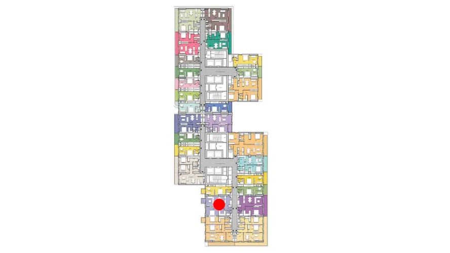 2-комнатная квартира 71.36 м²  5/5 этаж