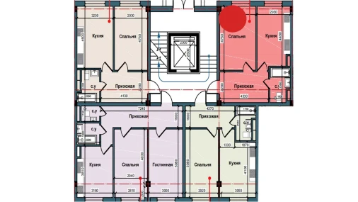 1-комнатная квартира 47.5 м²  4/4 этаж