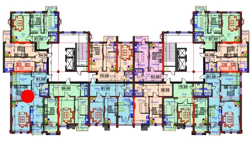 3-комнатная квартира 91.5 м²  11/12 этаж | Жилой комплекс GAGARIN AVENUE