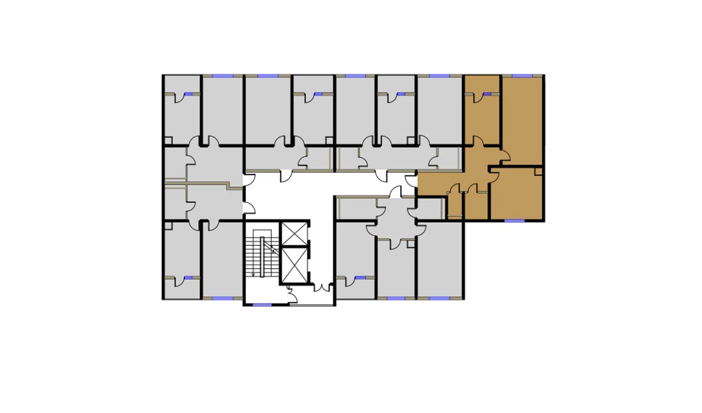 2-комнатная квартира 78.86 м²  13/13 этаж