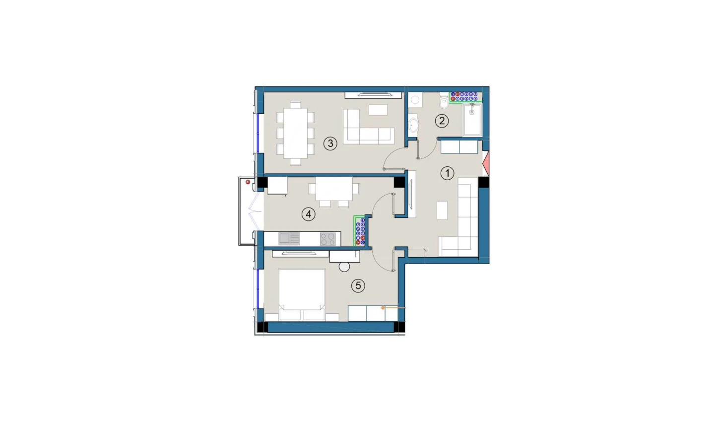 1-комнатная квартира 72 м²  10/10 этаж