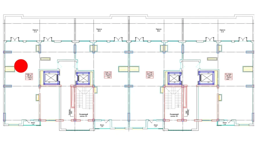 4-комнатная квартира 135 м²  17/17 этаж