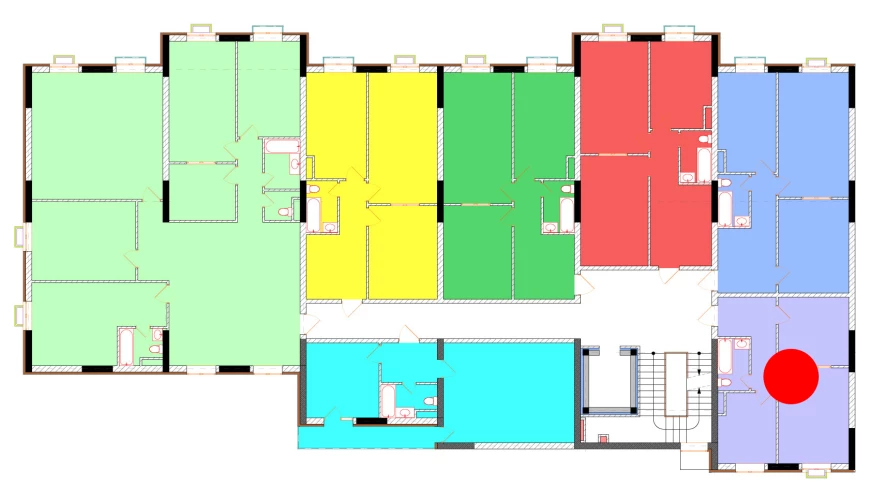 2-комнатная квартира 50.4 м²  2/2 этаж