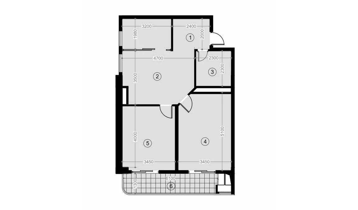 3-xonali xonadon 72.1 m²  9/9 qavat