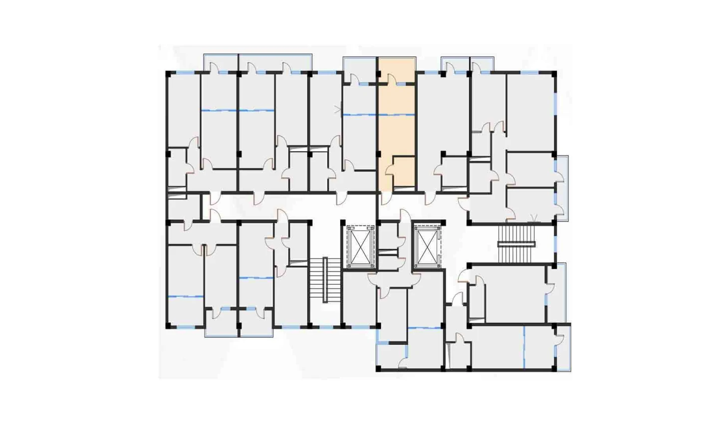 1-комн. квартира 27.6 м²  2/7 этаж | Жилой комплекс Bochka Resort