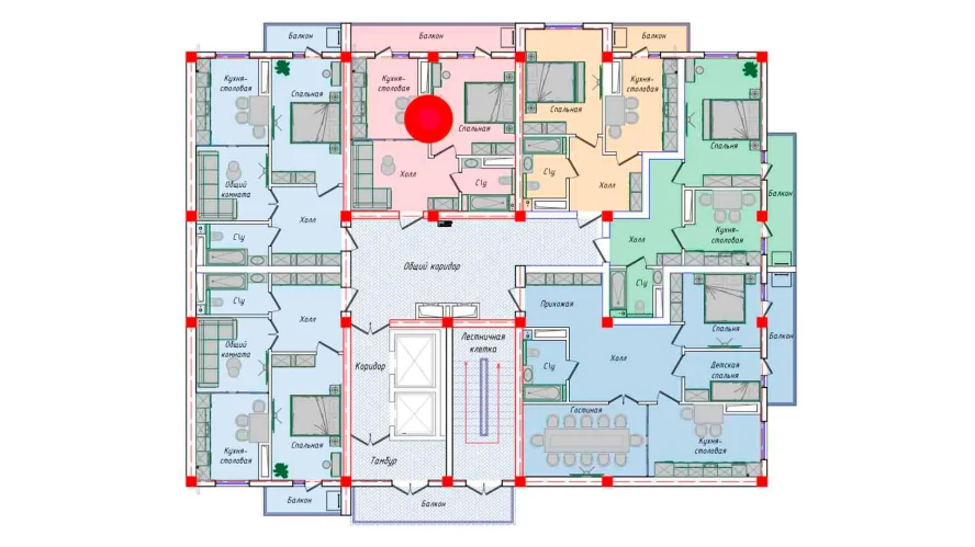 1-xonali xonadon 49.03 m²  11/11 qavat