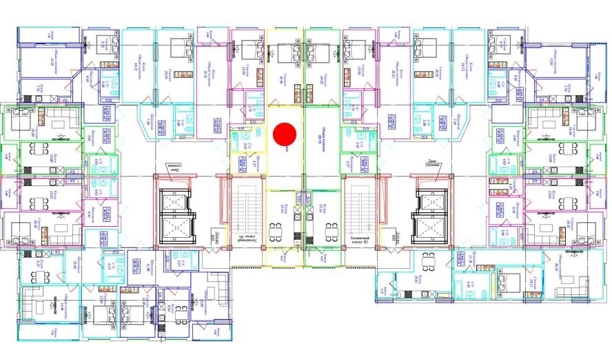 2-комнатная квартира 66.63 м²  3/3 этаж