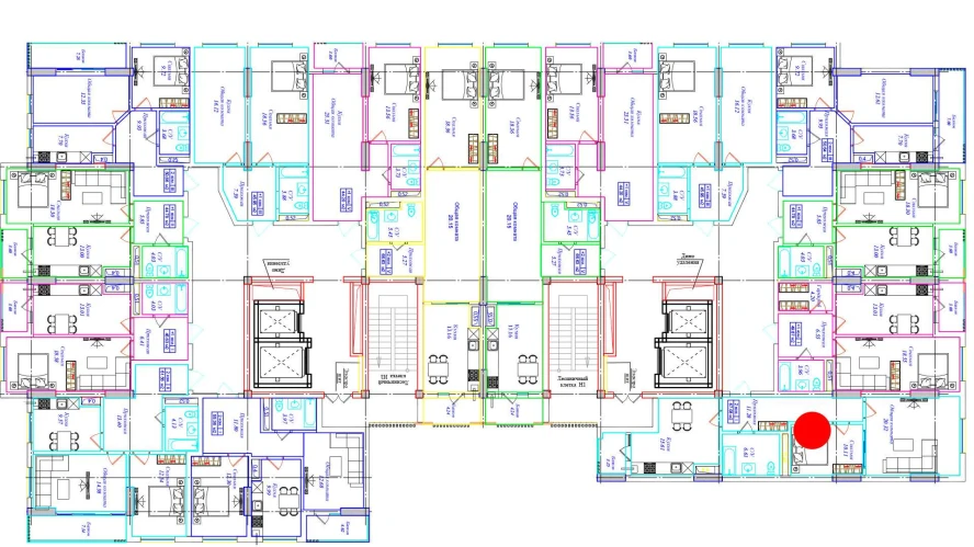 2-комнатная квартира 67.08 м²  7/7 этаж