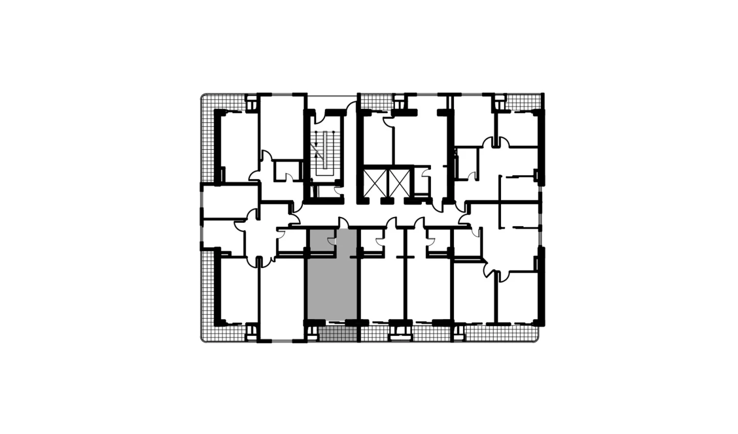 1-комнатная квартира 34.8 м²  3/3 этаж