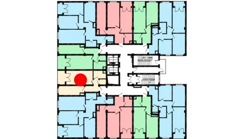 1-xonali xonadon 53 m²  13/16 qavat | Musaffo Turar-joy majmuasi