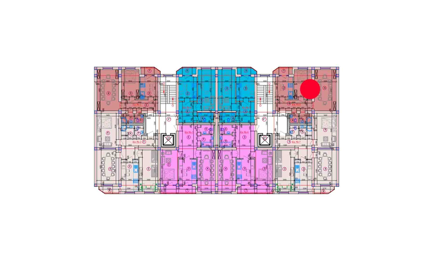 2-xonali xonadon 88.15 m²  10/10 qavat