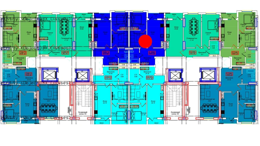 1-xonali xonadon 49.9 m²  7/7 qavat