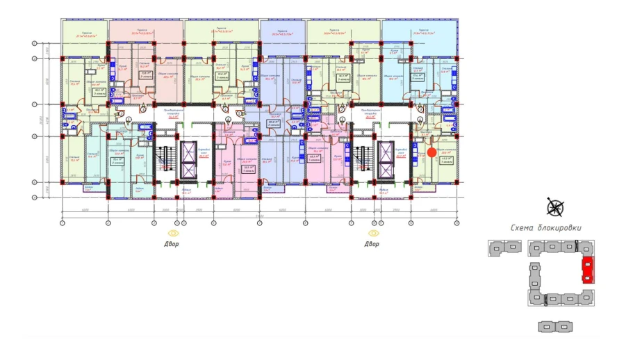 1-комнатная квартира 49.2 м²  2/2 этаж