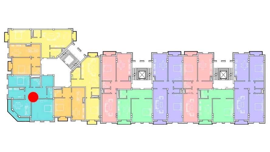 5-комнатная квартира 124.88 м²  5/5 этаж